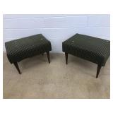 (2) Upholstered Stools