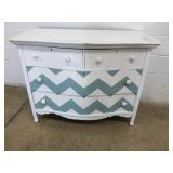 3 Drawer Painted Oak Dresser
