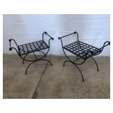 (2) Wrought Iron Stands