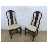 (2) Contemporary Paint Decorated Dining Room Chair
