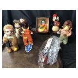 7 Early Tin Litho Wind-up toys