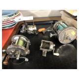4 Antiques Fishing Reels