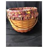 Longaberger 1997 Fall Basket With Handle