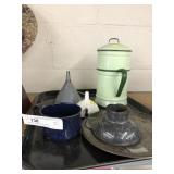 Selection of Agate and Tinware