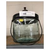 Vintage kerosene Jar with Original Lid