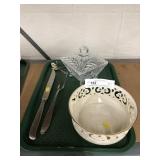 Lenox Bowl, Crystal Covered Candy Dish