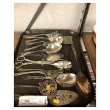 Selection of Silver Plated Utensils.