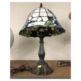 Contemporary Slag Glass Lamp