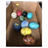 (11) Colorful Alabaster Eggs