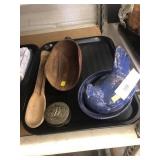 Hen on Nest, Wooden Scoop,