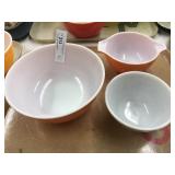 (3) Vtg. Pyrex Mixing Bowls