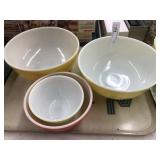 (4) Vtg. Pyrex Mixing Bowls