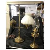Brass Student Lamp & Fluid Lamp