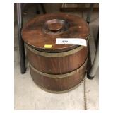 Covered Wooden Firkin