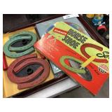 Vtg. Auburn Toys Horse Shoe Set & Wooden Puzzle