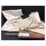 Vtg. Linens- Scarves, Dated Show Towel, etc.
