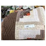 (2) 1970s Quilted Comforters