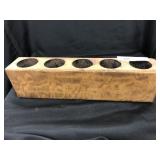 Semi-Vintage Wooden Candle Holder