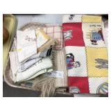 Vtg. Handkerchiefs & Linens