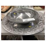 Large Wilton Armetale Charger & Bowl