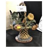 Basket of Flowers Doorstop