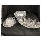 (4) Pcs. Cut Glass & Crystal