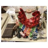 Lucky Joe Bank, Vase, Fluting Iron Base, etc.