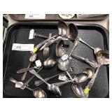 Plated Vintage Flatware- Ladles, Spoons, Forks,