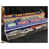 Hess Fire Truck & Sunoco Car Carrier