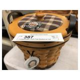 Longaberger Golf Club Basket w/ Lid