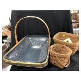 (3) Longaberger Baskets