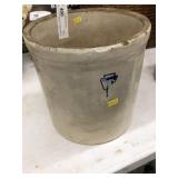 Vtg. Stoneware Crock w/ Keystone Emblem