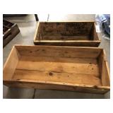 (2) Wooden Advertising Crates
