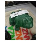 Cast Iron Frog Painted Doorstop