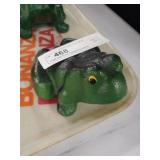 Cast Iron Frog Painted Doorstop