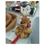 Plastic Big Boy Savings Bank & Chicken Pecker Game