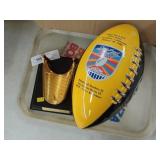 Porcelain Pittsburgh Steelers Football w/ Stand