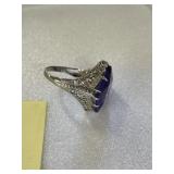 10K Ring w/ Purple Stone
