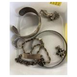 Sterling Jewelry Bracelets, Pins, etc.