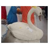 Molded Plastic Swan