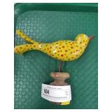 Contemporary Folk Art Carved & Painted Bird