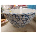 Stoneware Sponge Decorated Bowl
