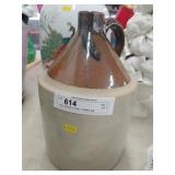 Vtg. Glazed 2-Tone 1 Gallon Jug