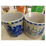 (2) Eldreth Stoneware Crocks