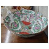 Contemporary Rose Medallion Bowl w/ Stand