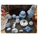 Blue Porcelain Collectibles- Ginger Jars,