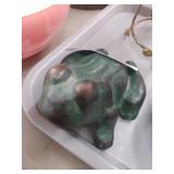 Vtg. Cast Iron Frog Doorstop