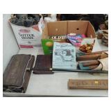 (2) Folding Army Cots, Enamelware, Ice Skates,