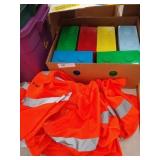 Totes, Building Blocks, Hanging Light,