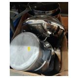 Box of Kitchen Kettles- Some Farberware